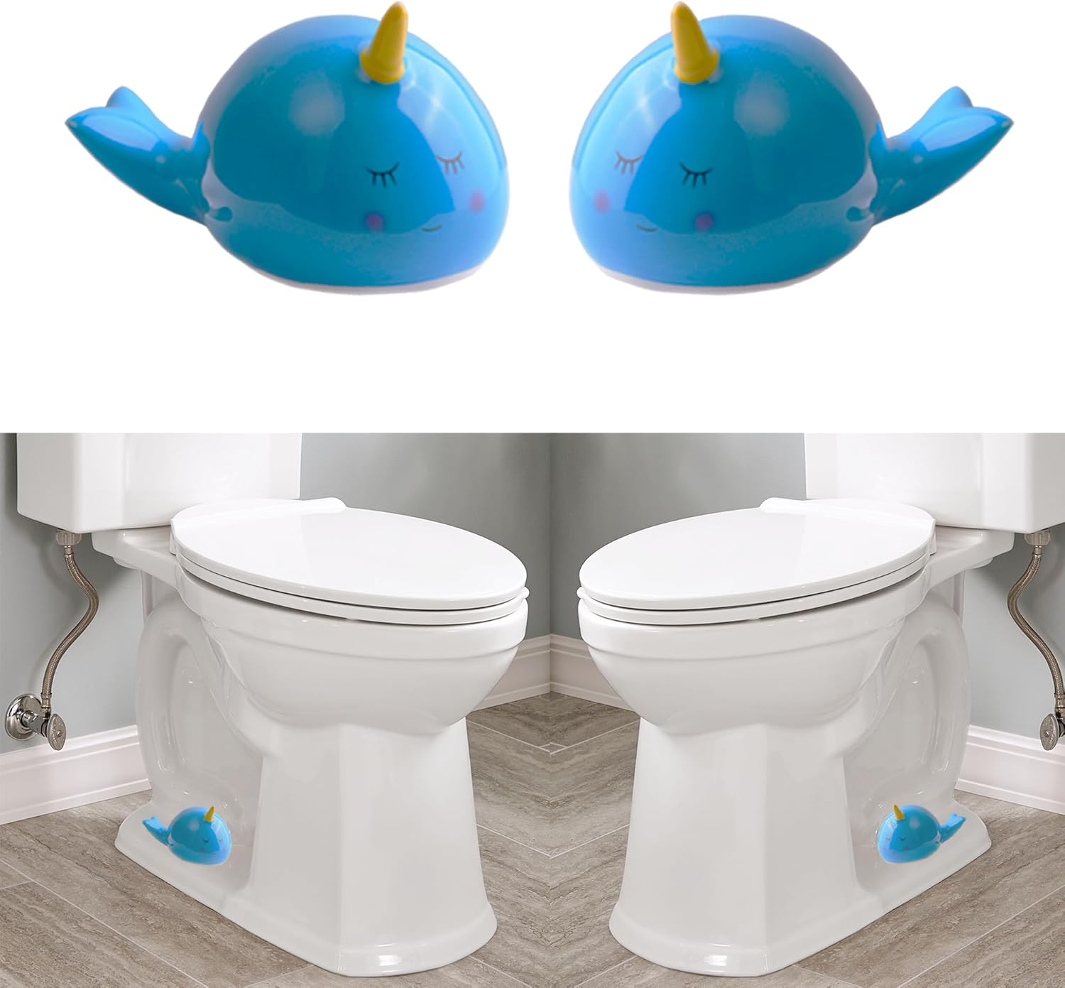 ZUNON Toilet Bolt Caps, Toilet Bolt Covers Decorative, Ceramic Cute Mushroom Decor Covers Toilet Screw Covers Bolts Bathroom Decor Easy Installation Set of 2 (Red Mushroom 2PCS)