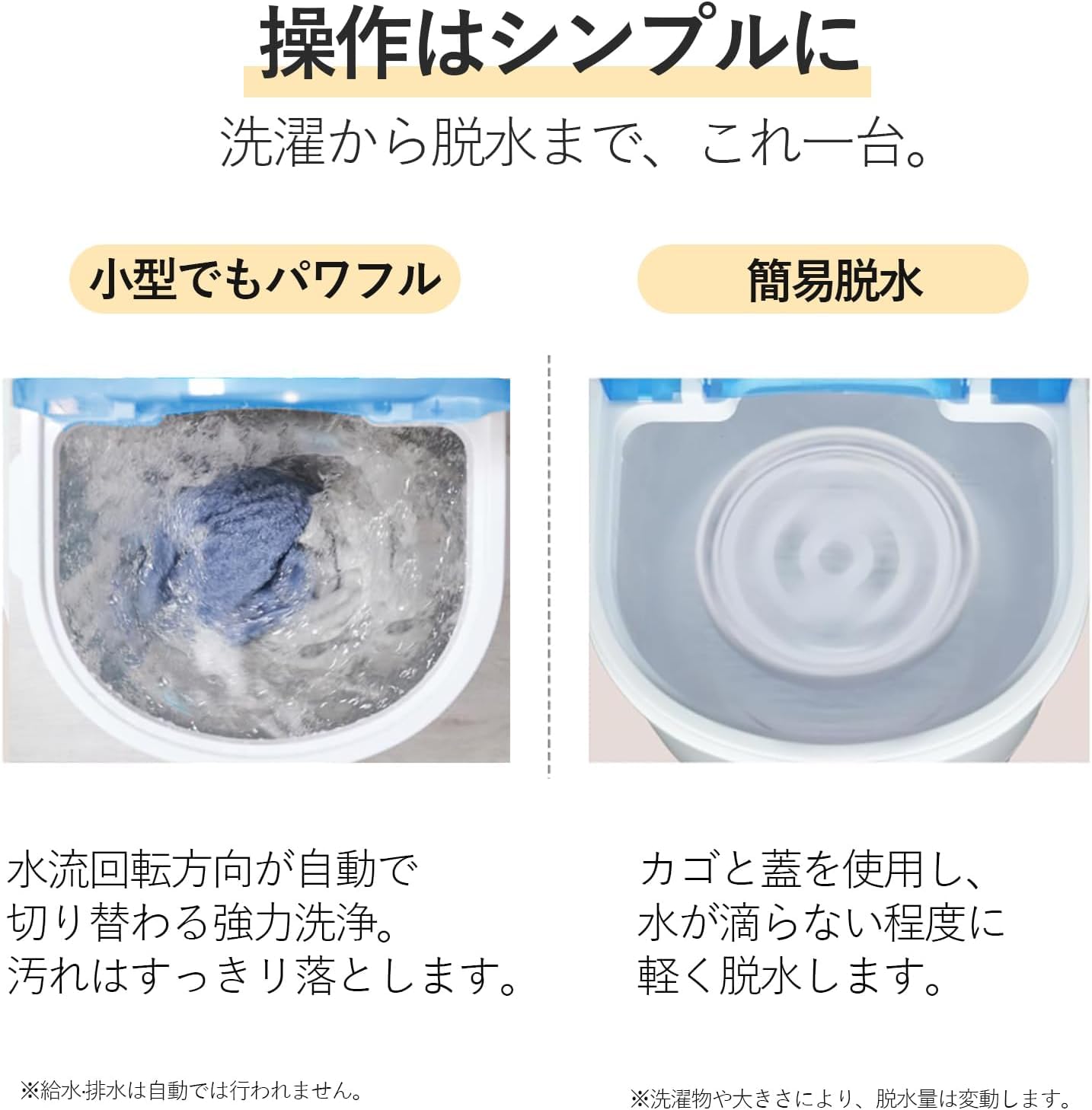 【未使用・開封のみ】小型洗濯機 簡単ダイヤル式 簡易脱水 ベビー服 ペット用品 Amazon.co.jp: ダイヤル式小型洗濯機 コンパクト簡易脱水機能付き