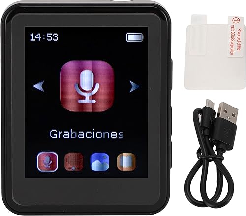 Miniatura 6 de Reproductor de video musical, pantalla táctil de 1.8 pulgadas, reproductor de MP3 MP4 digital, pequeño sonido portátil HiFi sin pérdidas con clip
