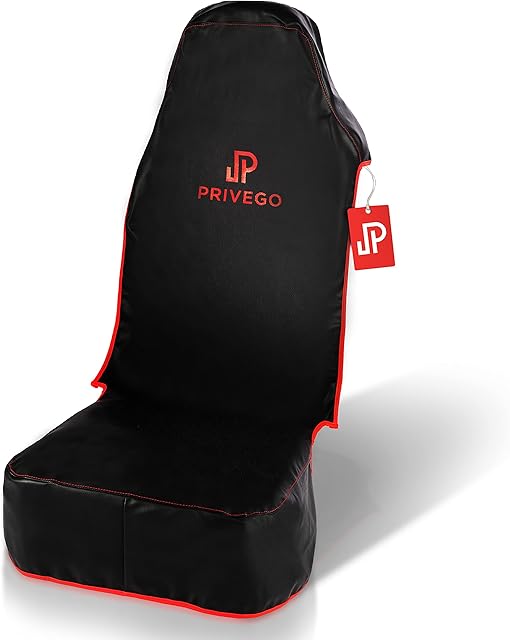 PRIVEGO® antypoślizgowy ochraniacz na siedzenia, do wsiadania i wysiadania, ochraniacz warsztatowy, idealne dopasowanie, doskonała ochrona wszystkich foteli samochodowych, uniwersalny pokrowiec na