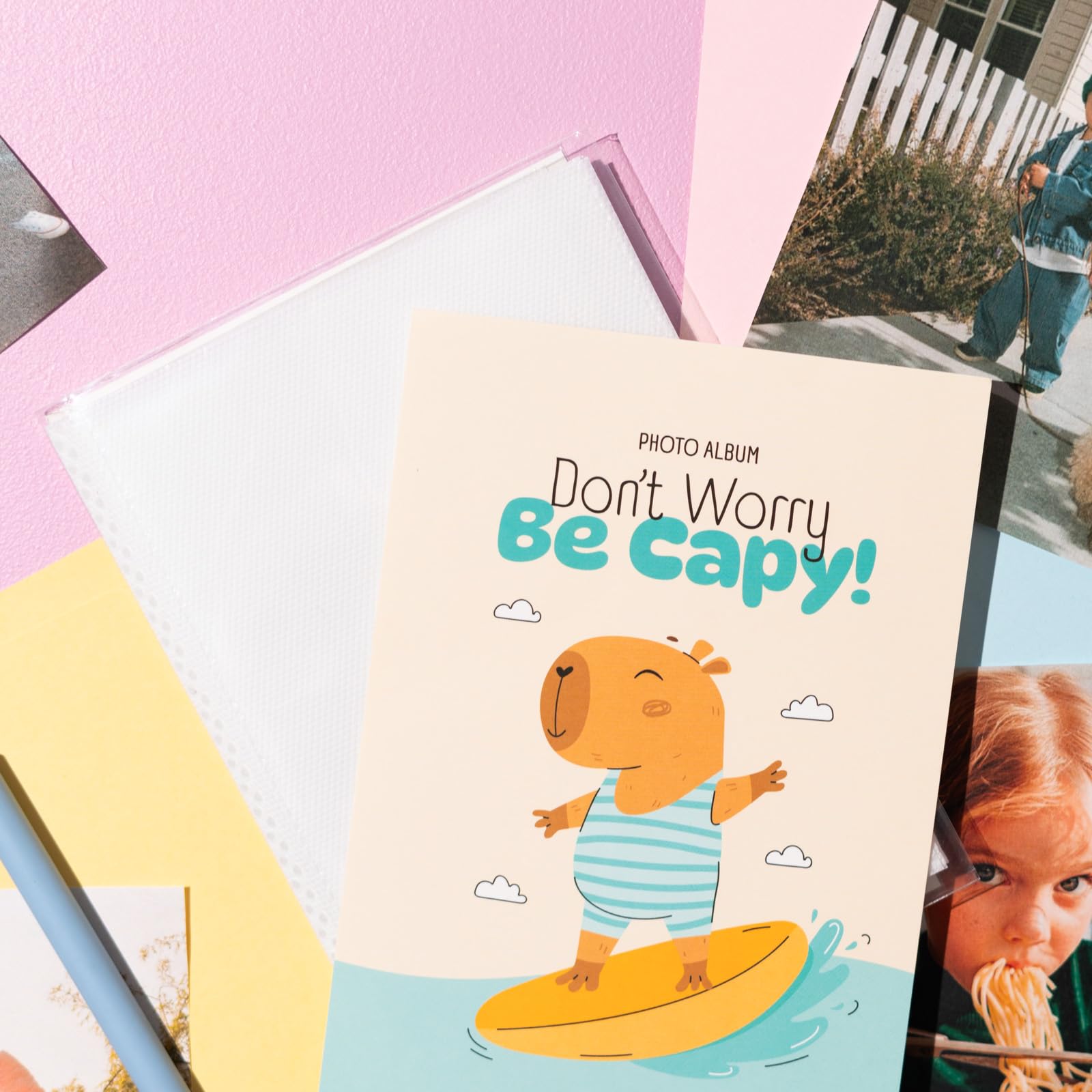 Album Fotografico Capibara 10x15 Cm - 36 Tasche, Copertina Flessibile, Per Foto Piccole