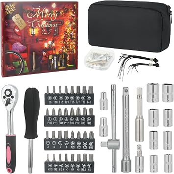 Advent Calendar 2026, Tool Advent Calendar for Adults Teen Men Women, 24 Days Christmas Countdown - 2026 Xmas Holiday Surprise Tool Set Gifts for Men Women, Home Office Dormitory
