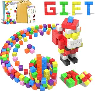 72pcs Magnetic Building Blocks for Toddlers, Large Magnet Construction Cube Toys for Kids, Preschool STEM Educational Sensory Montessori Square Toy for 3 4 5 6 Boys & Girls