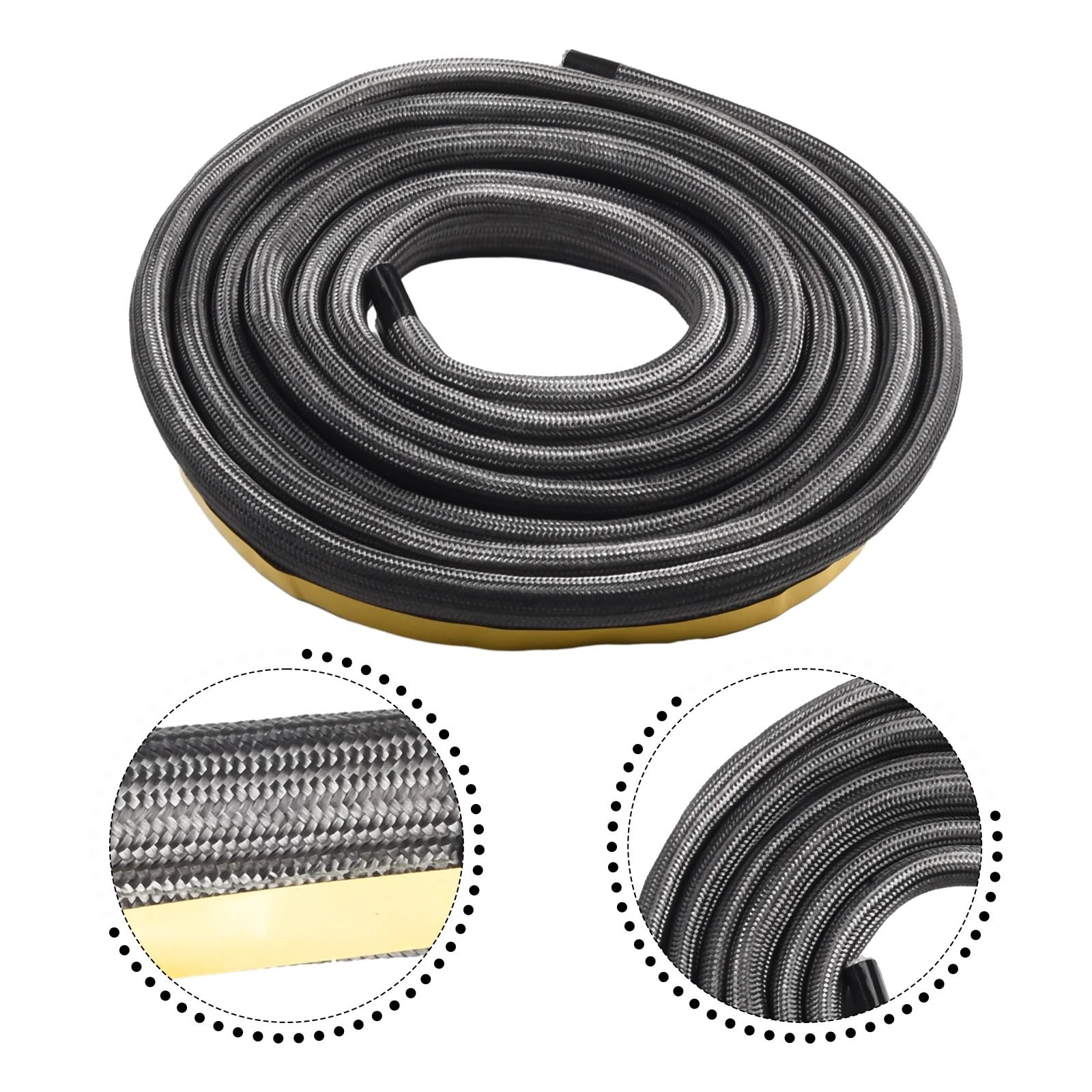 Guarnizione Stufa a Legna 1 corda sigillante for camino da 10 mm | Cavo autoadesivo in fibra di vetro for porta della stufa a legna 2/3,0 m(3.0m)