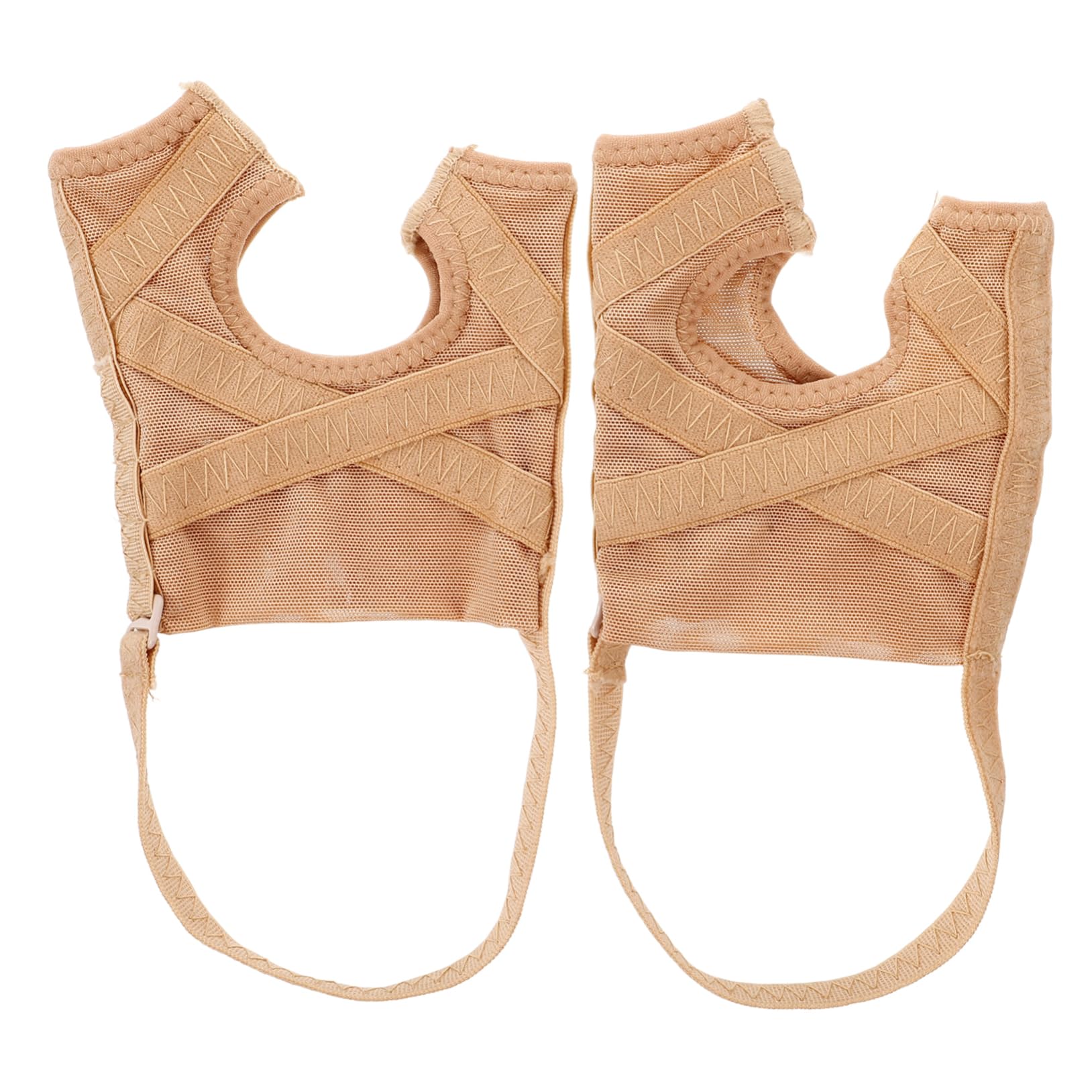 Yardwe 1Pair Forefoot Compression Sleeves Breathable Toe Separators for Overlapping Toes Comfortable Foot Care Products Split Toe Alignment Sleeve for Women