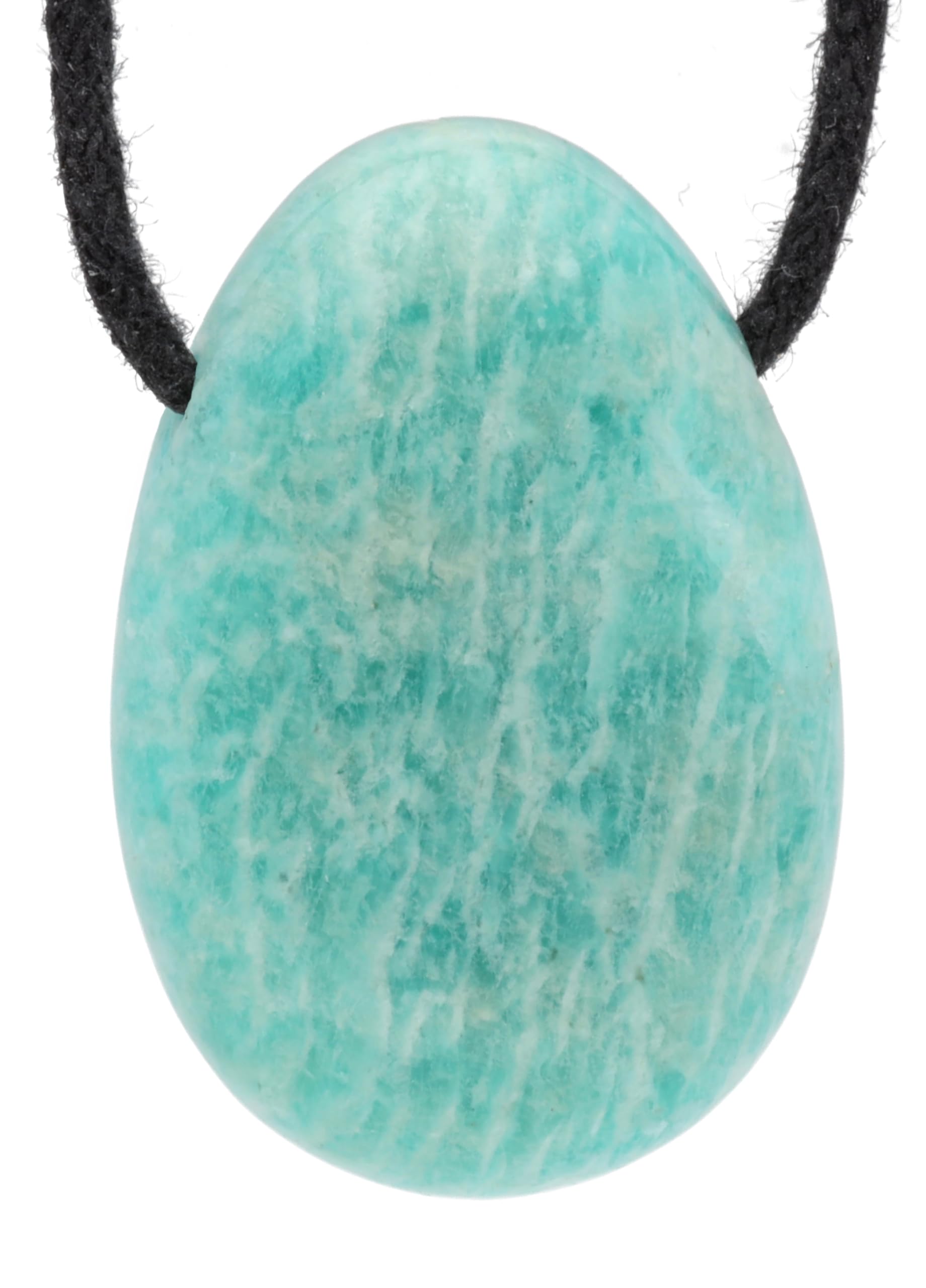 Lebensquelle Plus Colgante de piedra natural en forma de gota con cordón de algodón y tarjeta de piedras