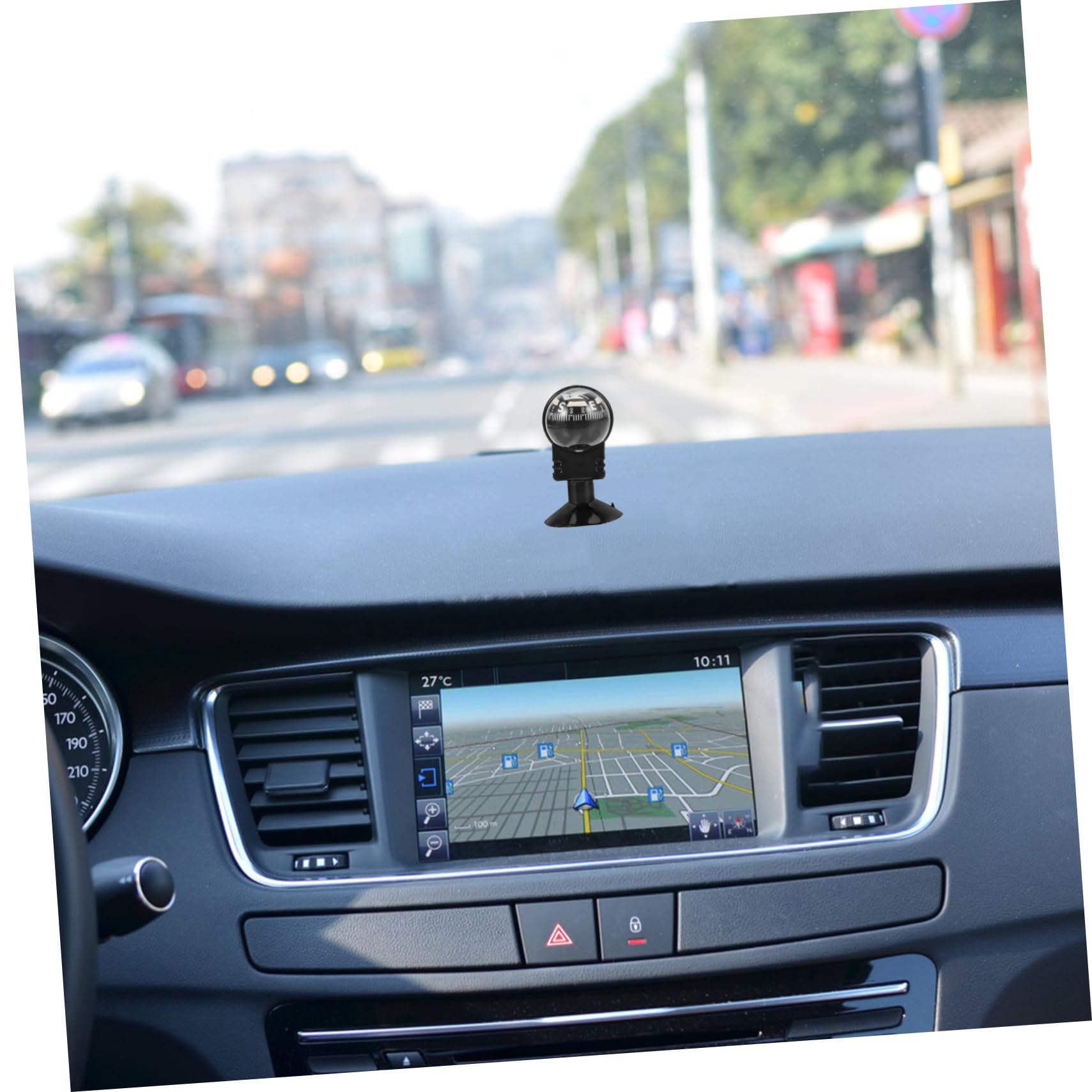 Yardwe Car Dashboard Compass Dash Mount Compass for Vehicle and Boat High Tool Car Decoration for Outdoor Travel