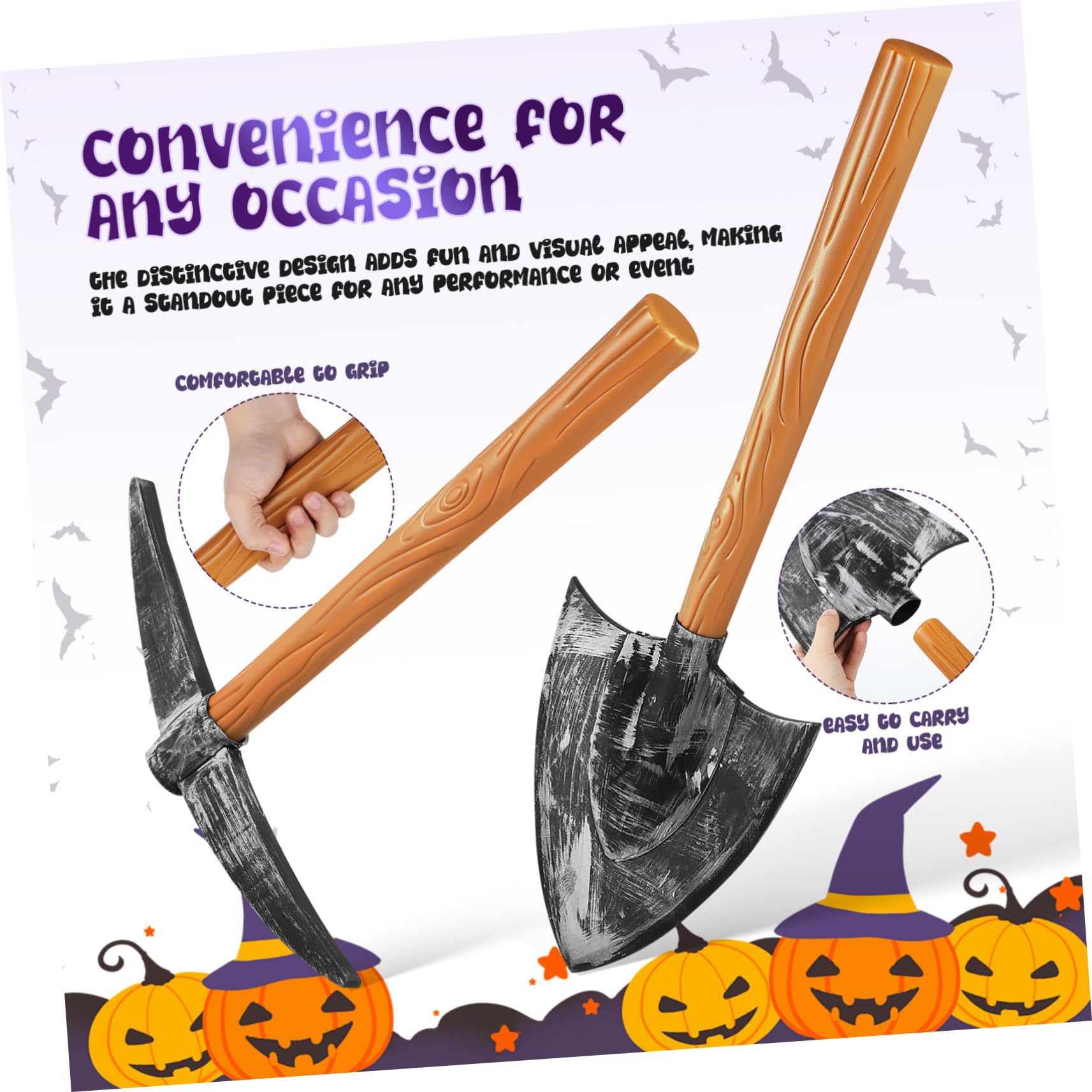 Cabilock 2 Set Piccone e in Schiuma per Cosplay Accessori per Costumi da e Feste Prop Leggero e Resistente per Spettacoli Teatrali e