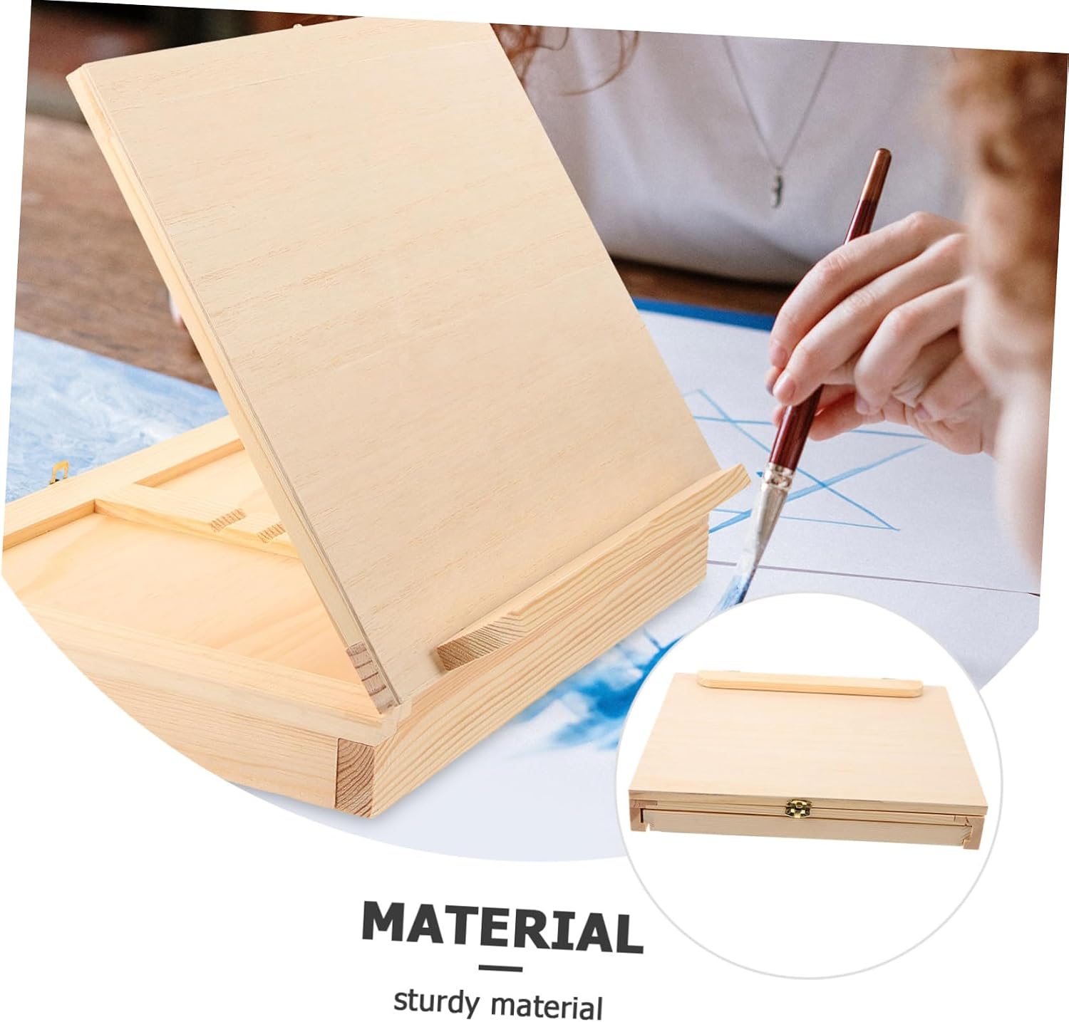 Gadpiparty with Drawer Portable Travel Drawing Board for Painting for Students and Outdoor Sketching Convenient Design for Art Practice and Office Use