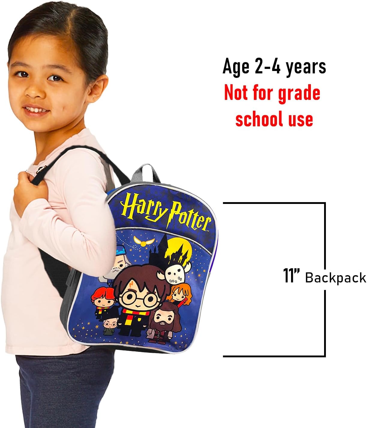Harry Potter Backpack Set ~ 4 Pc Bundle with 11" Mini Backpack filled with Tattoos, Stickers, and More School Supplies - Image 6