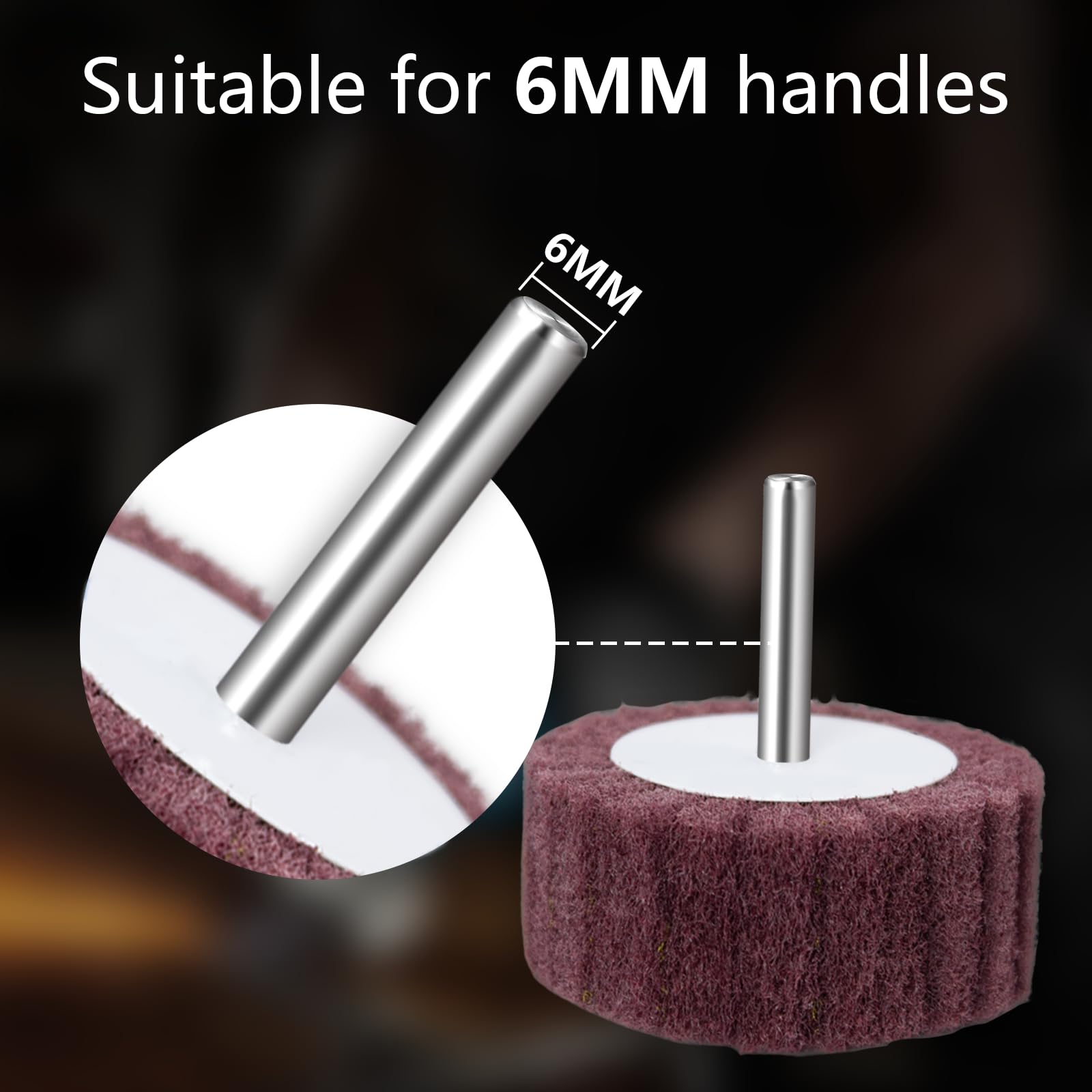 FEIHU Meules en mousse pour perceuses électriques - Roue Abrasive - Têtes de ponçage - Nettoyage et décapage de toutes les surfaces en bois et en métal - Lot de 10