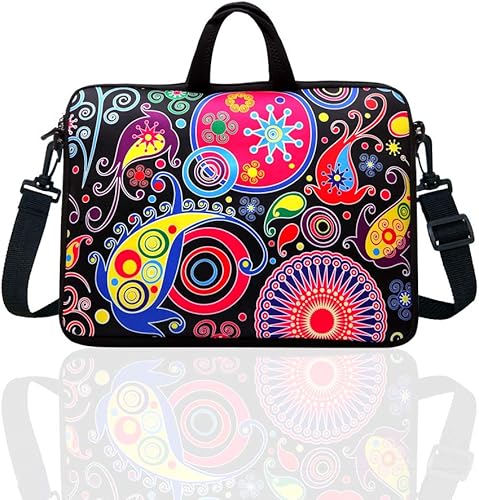 Miniatura 8 de 12.5 pulgadas portátil hombro bolsa manga caso con asa para 11.6" 12" 12.2" 12.2" 12.5" netbookMacbook Air Pro (azul)