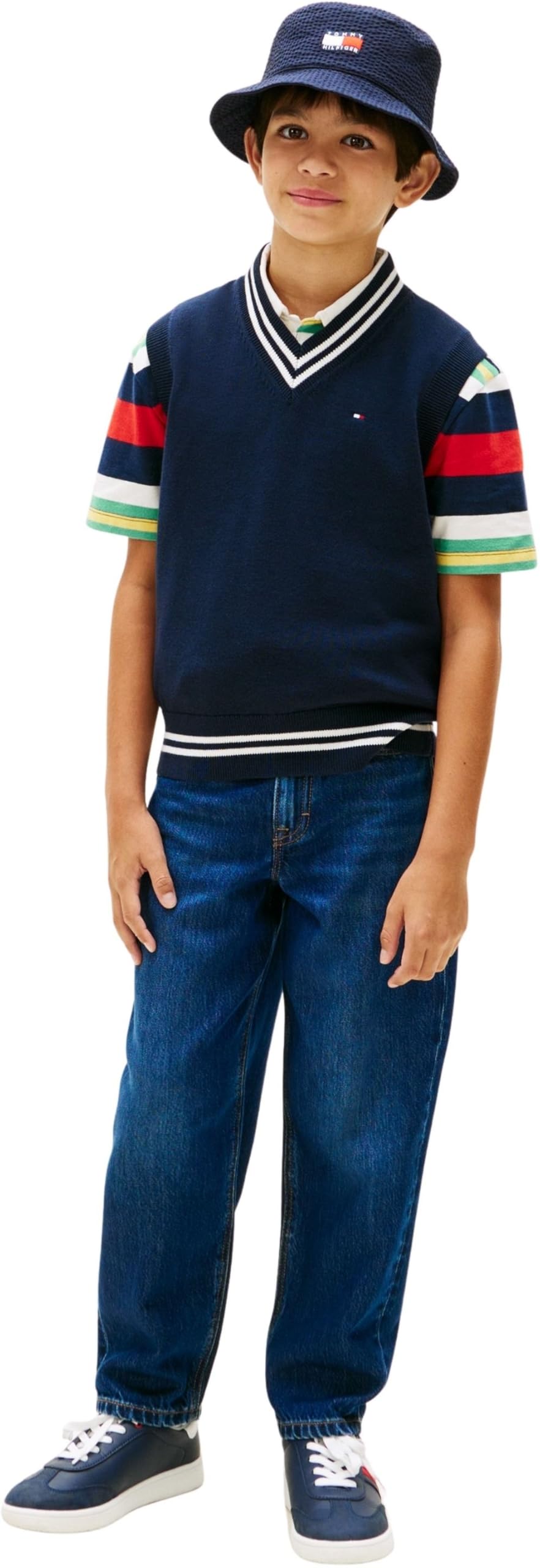 Tommy Hilfiger - Barrel Dark Blue Jeans Kb0kb10400, Jeans Bambini e Ragazzi