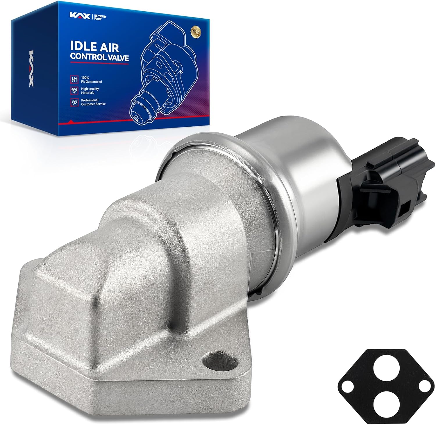 KAX Idle Air Control Valve AC505,Compatible with Ford F150 2002-2003 4.6L, Expedition 2002-2004 4.6L, F150 Heritage 2004 4.6Liter, E150/E250 2003-2004 4.6Liter, E150 Econoline 2002 4.6Lite