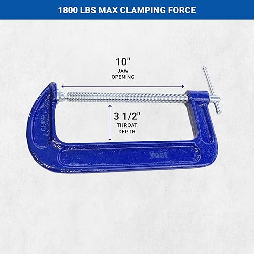 Miniatura 4 de Yost Tools Abrazadera de hierro maleable 310Y 10"