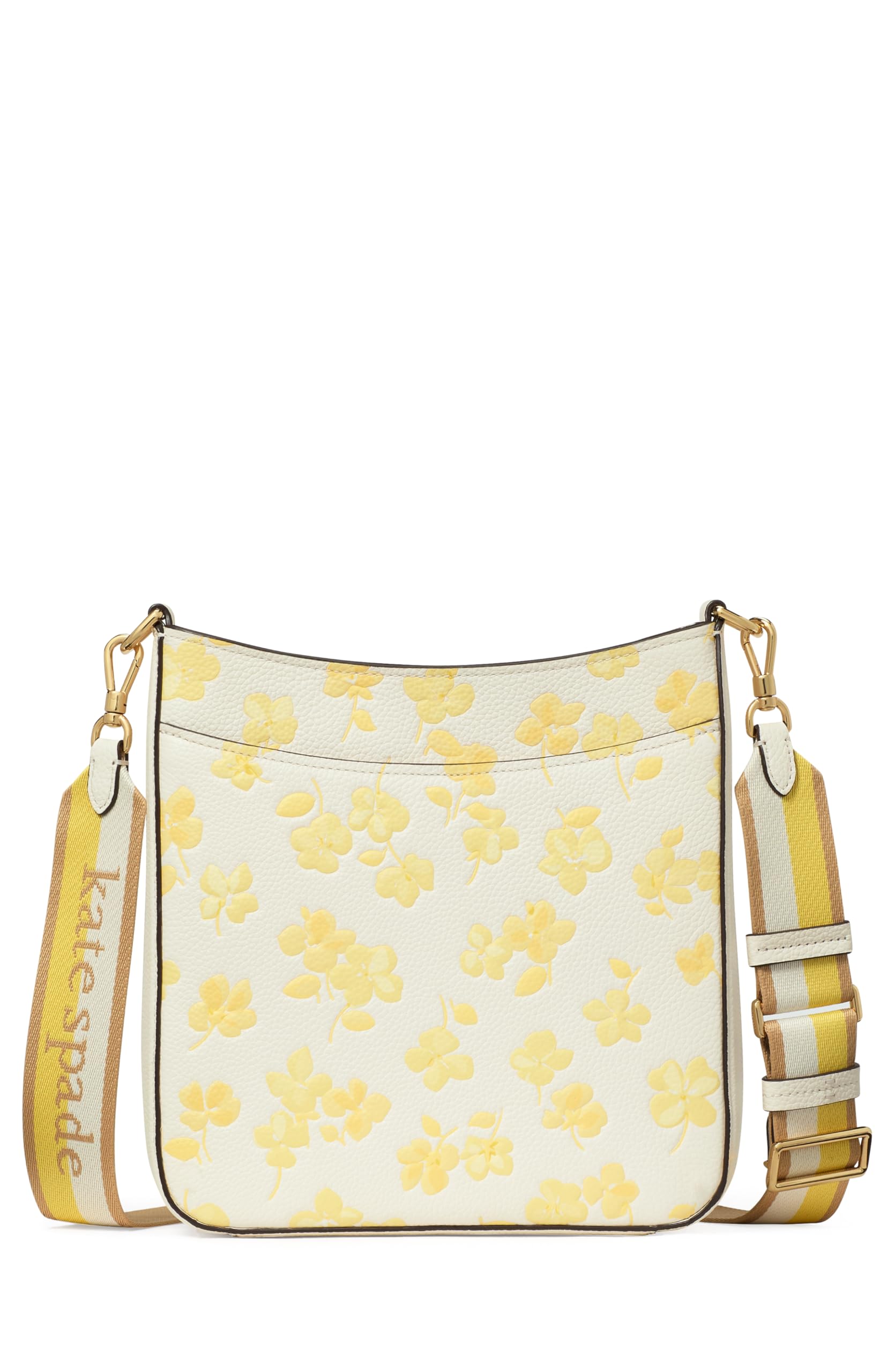 kate spade new york Hudson Pebbled Leather Large Messenger Crossbody