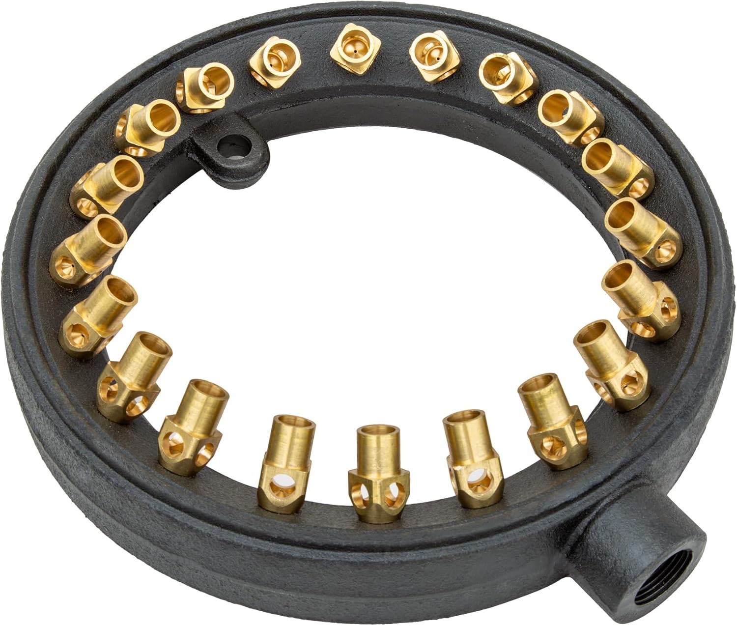 GSW Chinese Wok Range 20 Copper Tips Speed Burner with Cap, Cast Iron Body, Natural Gas, WR-JBC10NG (10" 20-Tip NP)