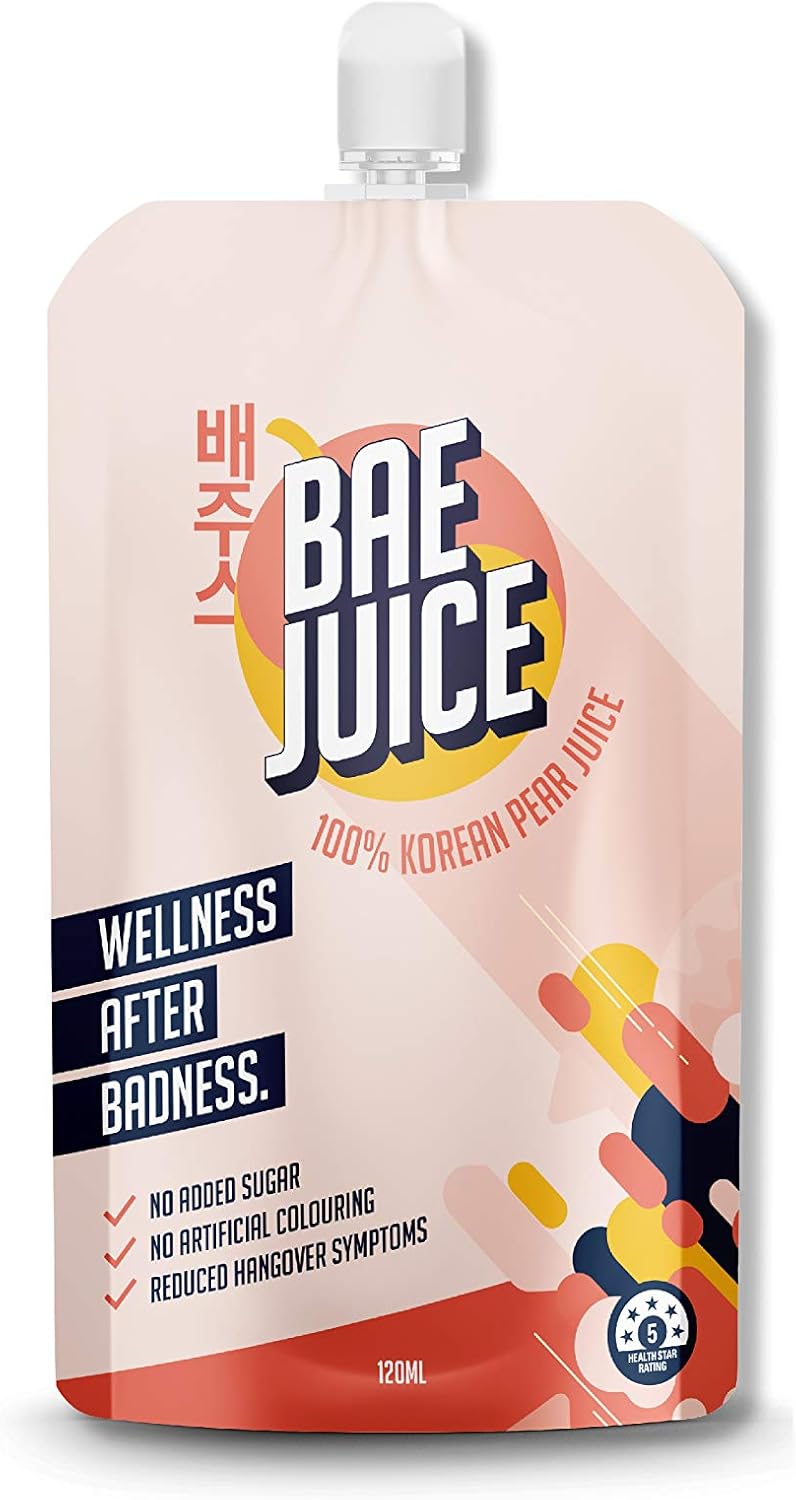 Bae Juice Hangover Prevention Drink Pack of 24 100 Korean Pear Juice