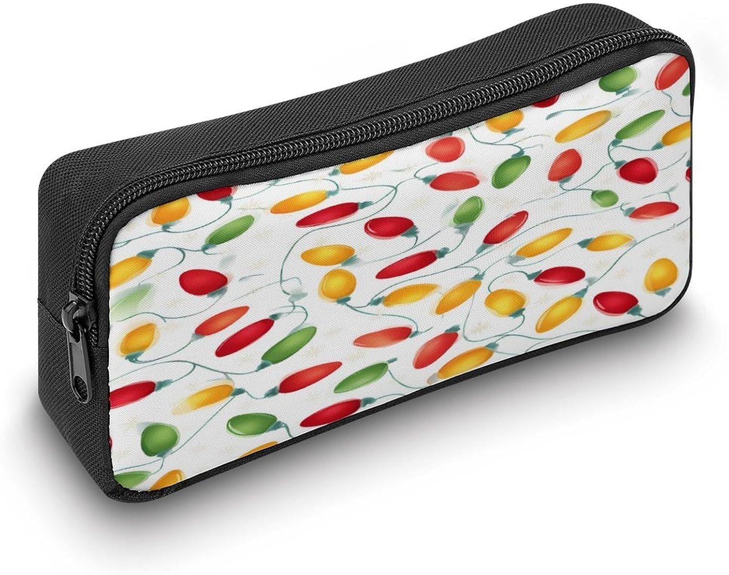 Colorful Christmas Lights1 Funny Travel Makeup Bag Organizer image 4