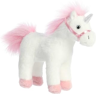 Aurora® Exquisite Breyer® Whinny Bits Unicorn Stuffed Animal - Realistic Detailing - Imaginative Play - White 7 Inches