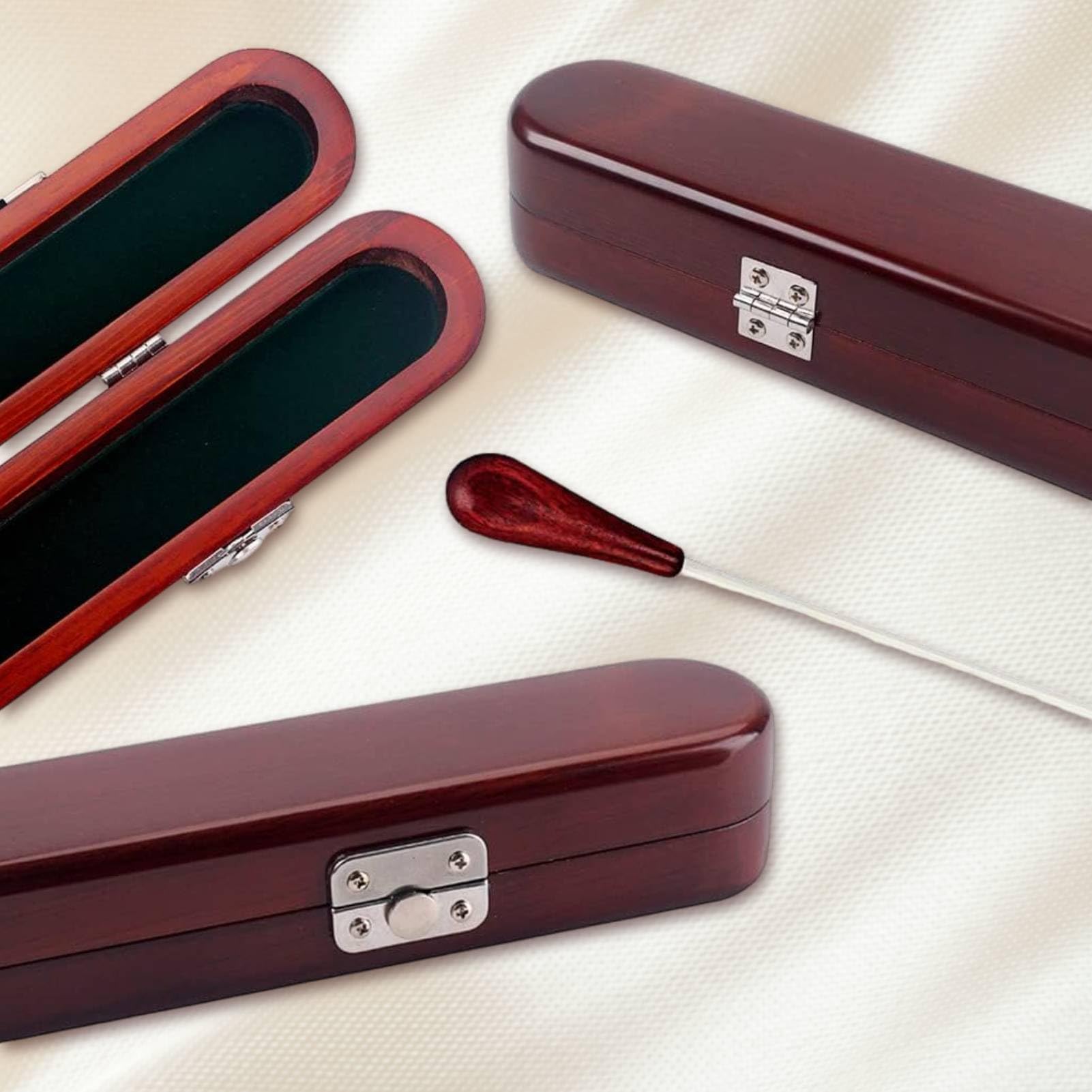 Music Baton, 15,4 -Zoll -Musik Leitete Baton, Orchester Baton Band Director Baton mit Fichtenholzhandle und Lagerhülle, Passt für Orchester -Dirigenten Musikprofis.