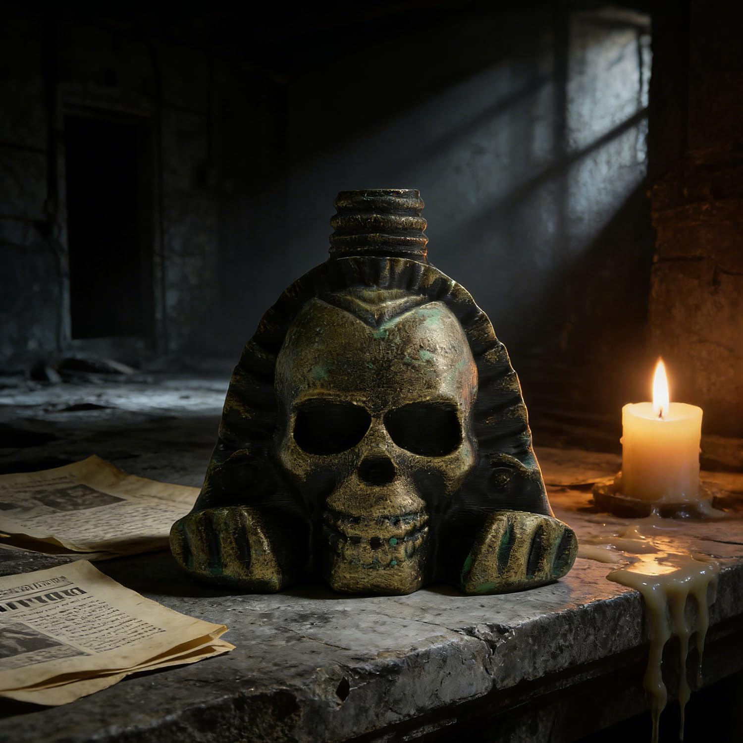 デスホイッスル スクリーミングアステカデスホイッスル、最大音量125デシベル、本物の人間の響き叫び死の笛 簡単ブローアステカ戦争ホイッスルスカルデザ