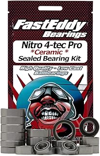 FastEddy Bearings Compatible with Traxxas Nitro 4-tec Pro Ceramic Rubber Sealed Bearing Kit