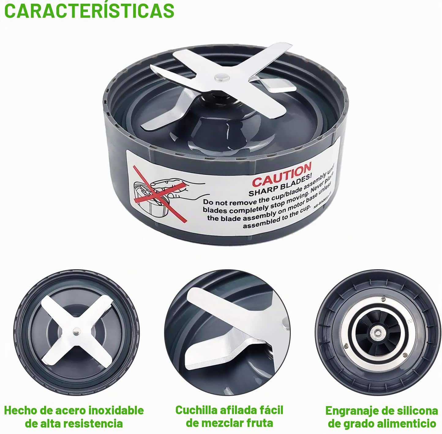 7 piezas de repuesto para batidora, extractor de licuadora, hoja cruzada compatible con Nutribullet 600 W y Pro 900 W