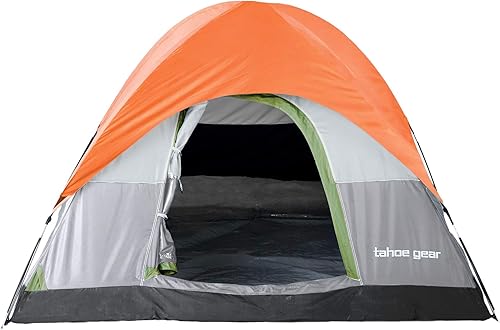 Miniatura 2 de Tahoe Gear Powell - Mochila de senderismo para 3 personas, 3 estaciones, para exteriores, con marco de campaña, verde y naranja