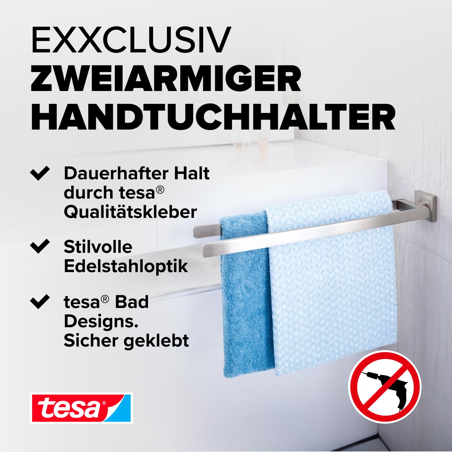 tesa EXXCLUSIV Bad Handtuchhalter – Bild 2