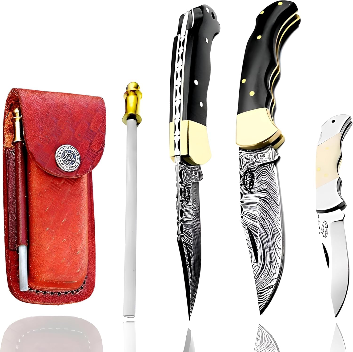 Amazon.com : Best.Buy.Damascus1 Ultimate Folding Knife Black