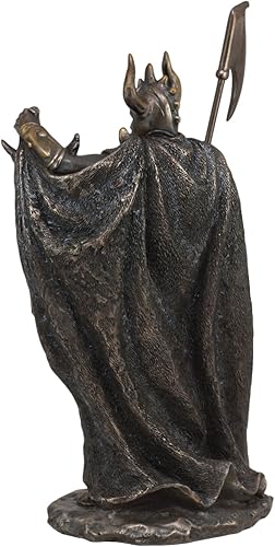 Miniatura 4 de Regalos y decoración Ebros nórdico pagano medio dios medio Jotunn Loki llevando Fenrir y Jörmungandr serpiente estatua de 11.5 pulgadas de alto