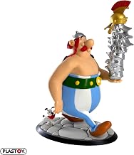 Plastoy Asterix Obelix Figurine with Battery of Helmets and Idefix – Plastic – 22 cm