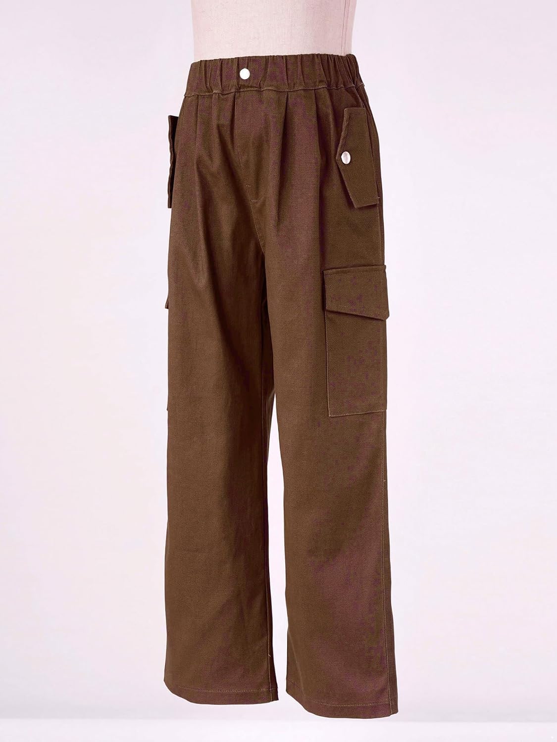 Jhaoyu Kids Girls Baggy Cargo Pants High Waisted Loose Wide Leg Casual Sweatpants Hip Hop Jazz Dance Trousers
