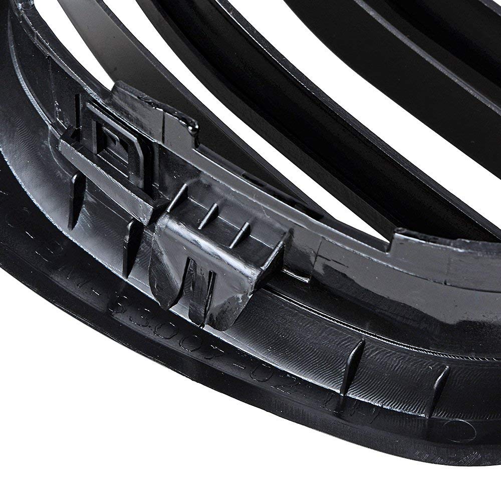 Rejilla negra para BMW E39 Serie 5 M5 1999-2003, plástico ABS, JK129, repuesto, clip