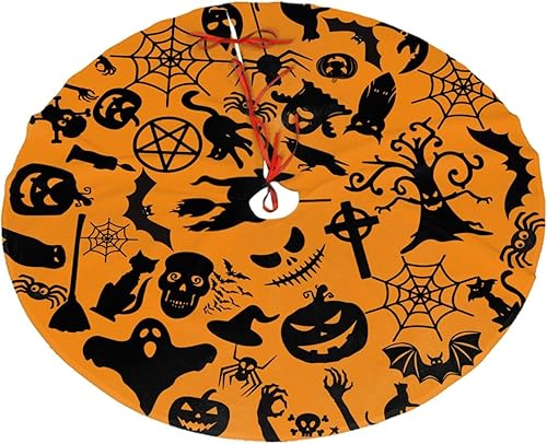 Miniatura 10 de Falda de árbol de Navidad de flamenco rosa de 30 pulgadas, decoración rústica, falda de árbol pequeño de Navidad, rojo y verde, divertida decoración