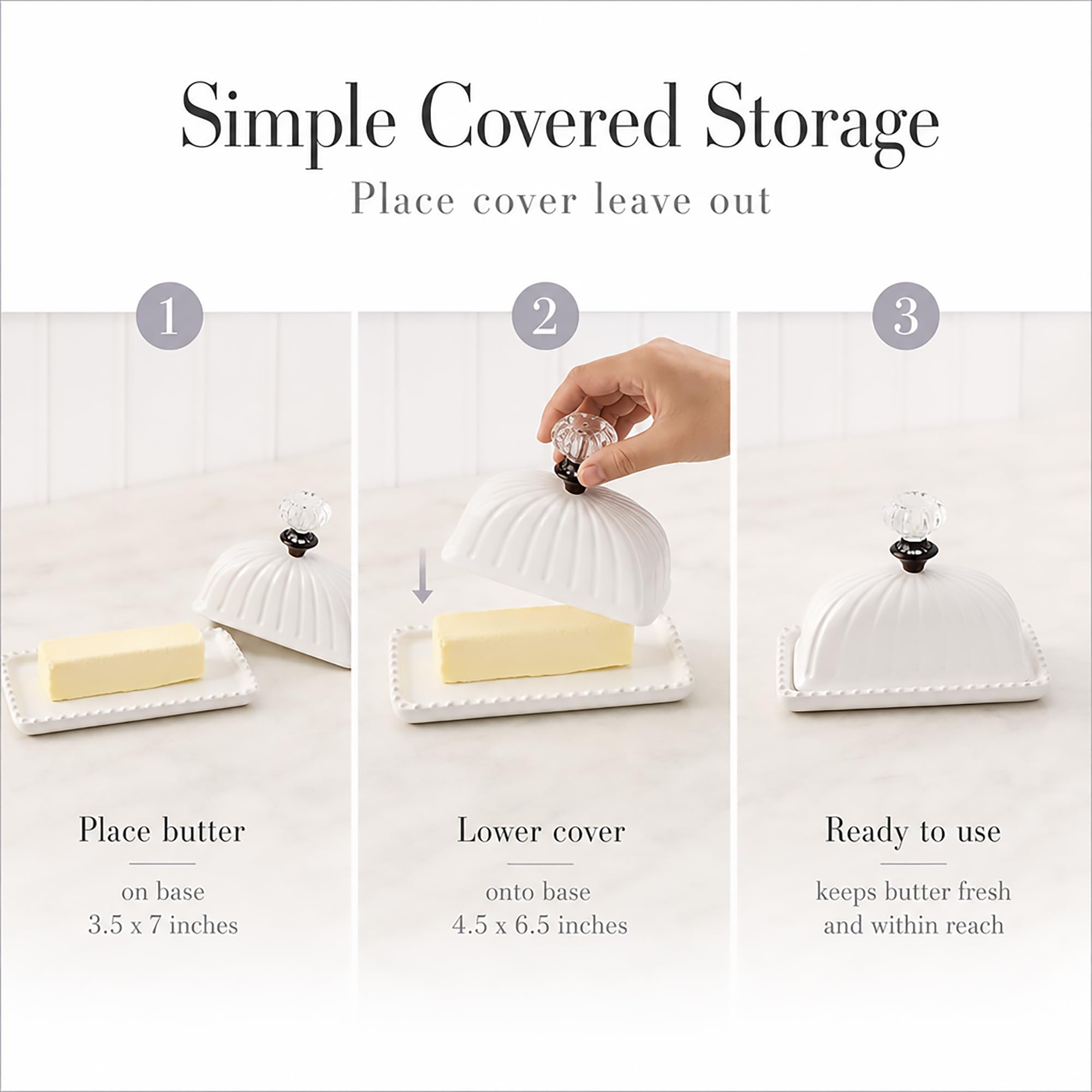 Mud Pie Bouton de porte Beurrier