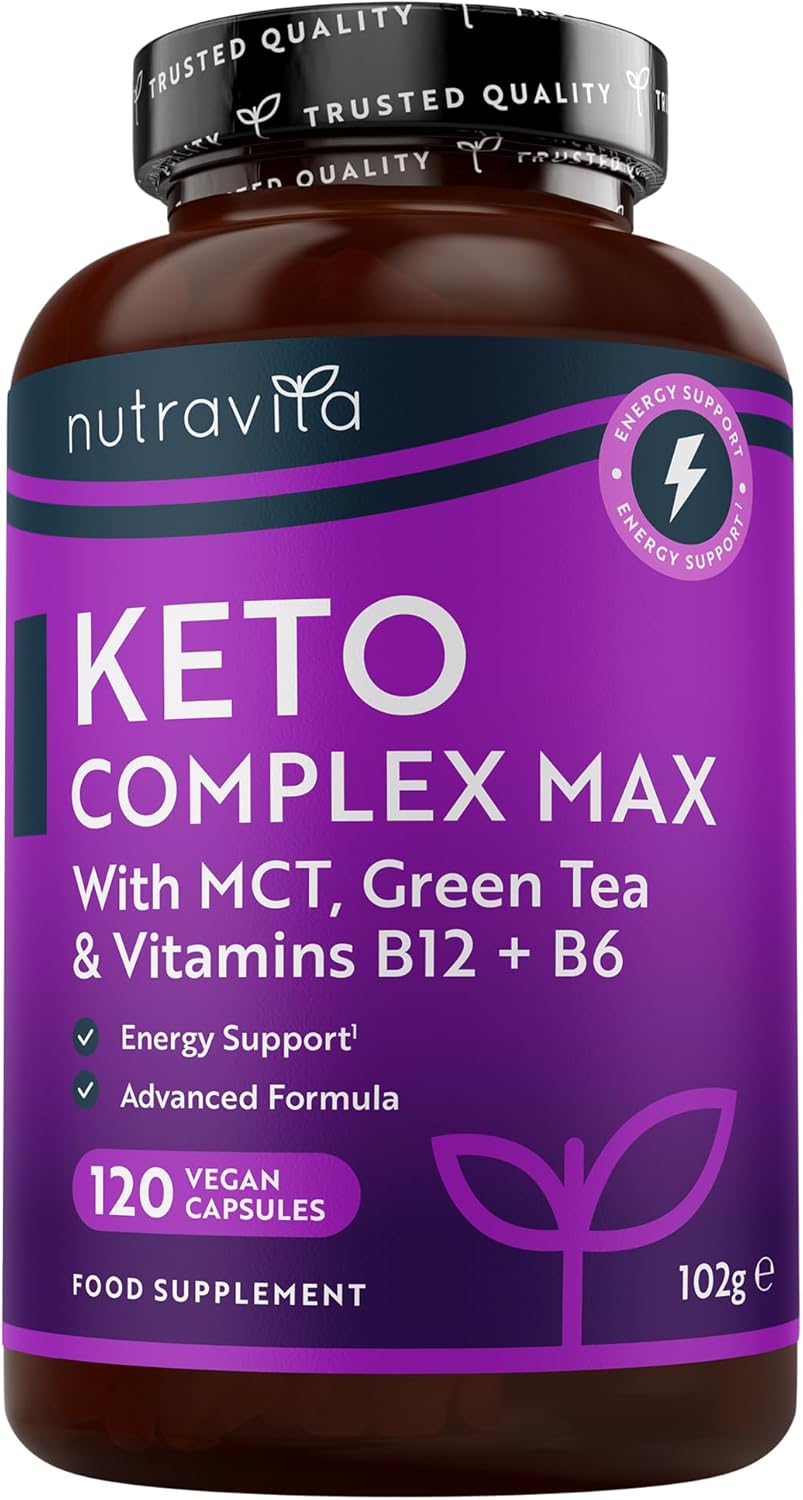 Nutravita Keto Complete Diet Pills – 2 Month Supply – Max Strength 1788mg Complex for Men & Women – MCT Oil, Green Tea, Vitamins & Minerals – Contribute to Fatty Acid & Carb Metabolism
