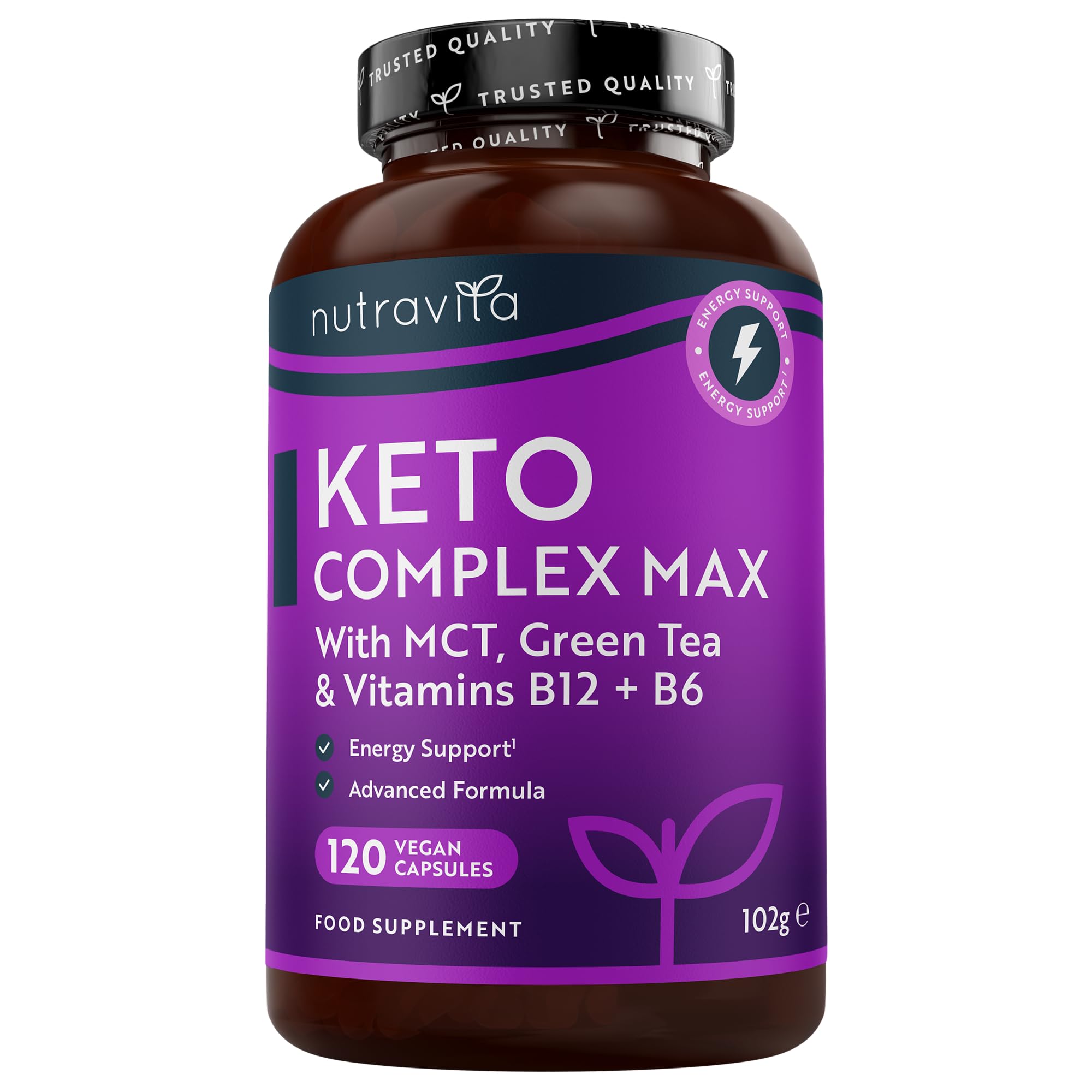 Nutravita Keto Complete Diet Pills – 2 Month Supply – Max Strength 1788mg Complex for Men & Women - MCT Oil, Green Tea, Vitamins & Minerals – Contribute to Fatty Acid & Carb Metabolism