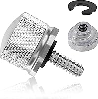 Vista 1 de Amazicha - Kit de tuerca de perno de asiento de acero inoxidable cromado compatible con Harley Davidson 1996-2024