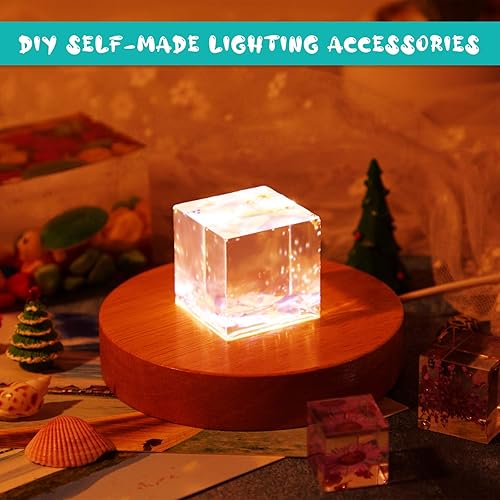 Miniatura 7 de 7 moldes cuadrados de resina rectangulares, moldes de resina para velas, moldes de cubo, moldes de fundición para espécimen de insectos, posavasos,