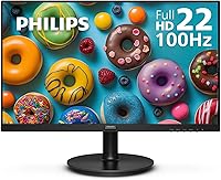Philips 221V8LB 22" Full HD 100Hz VA Monitor - Adaptive-Sync, LowBlue Mode, Wide Viewing Angle, 4-Year Warranty