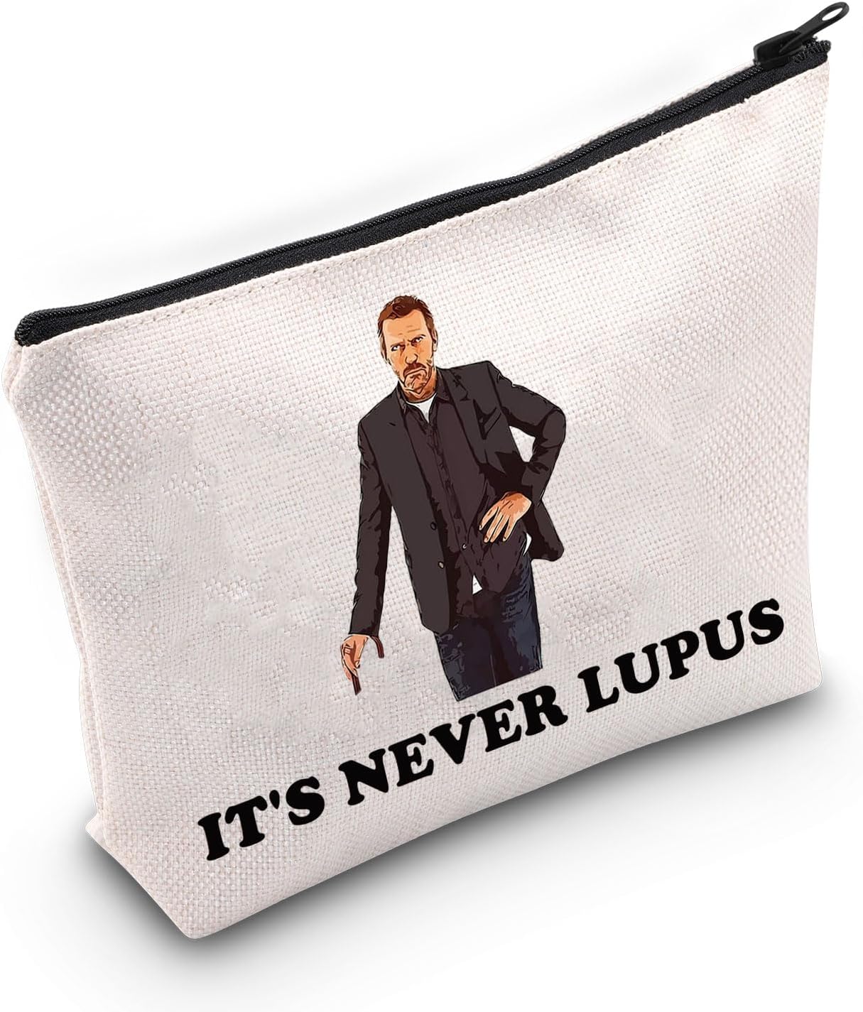 Doctor Gregory Cosmetic Bag Gregory Fans Gift It's Never Lupus Zipper Pouch Bag For TV Series Fans (It's Never Lupus)