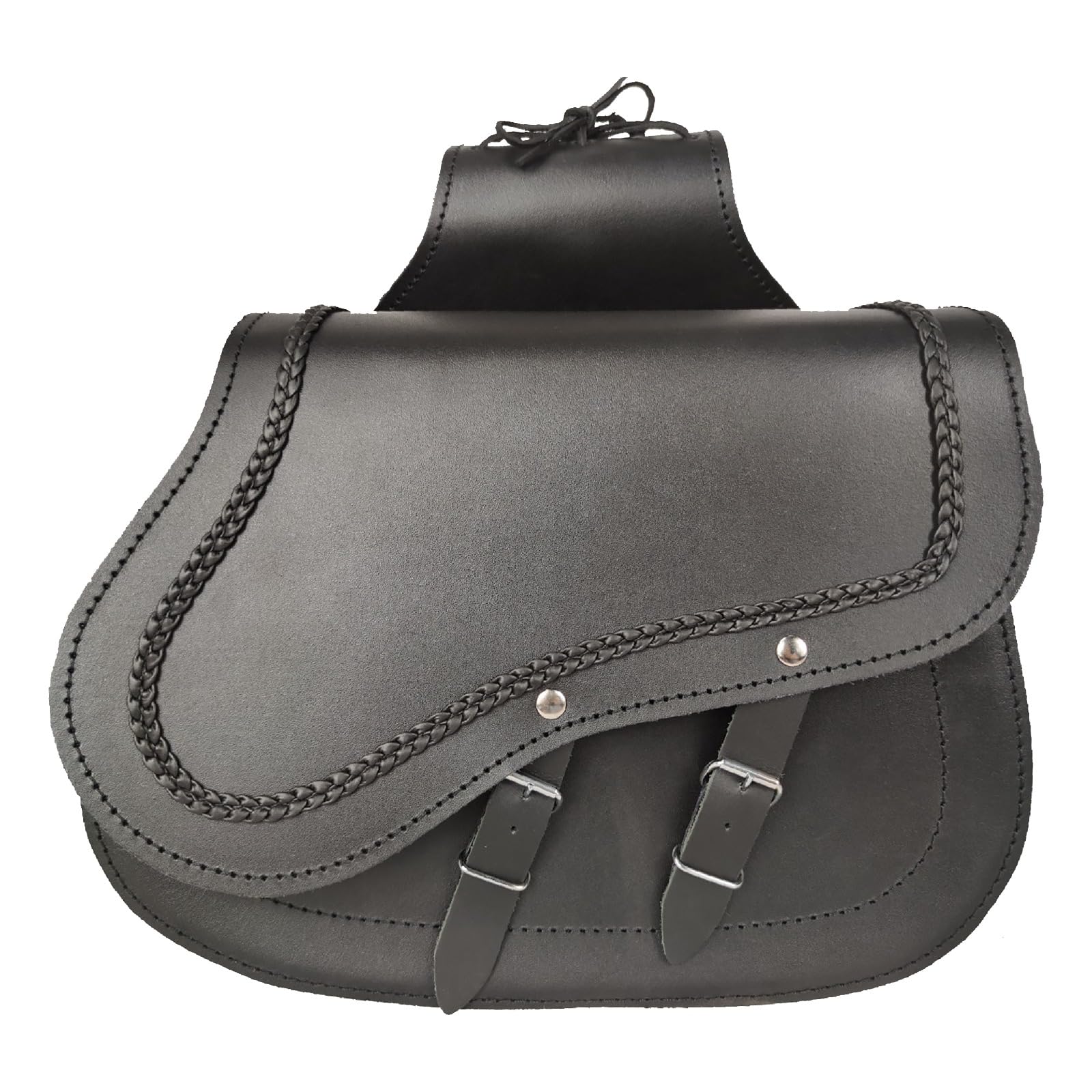 WinNet Borse Laterali da Moto Rigide valigie in Pelle Bisaccia Custom per la Royal Enfield Super Meteor 350 650