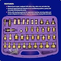 Vista 2 de Kit de prueba de fugas de aire acondicionado, detector de fugas de aire acondicionado, kit de herramientas de reparación de detección de compresor