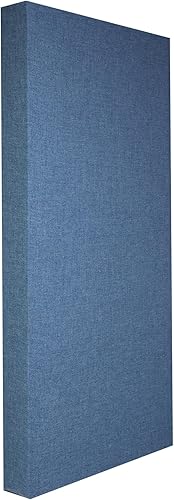 Miniatura 23 de ATS Acoustics Panel acústico para trampa para graves con tela Sona, rango bajo, 24 x 48 x 4 pulgadas (azul ahumado) Azul (Smoke),Carbón