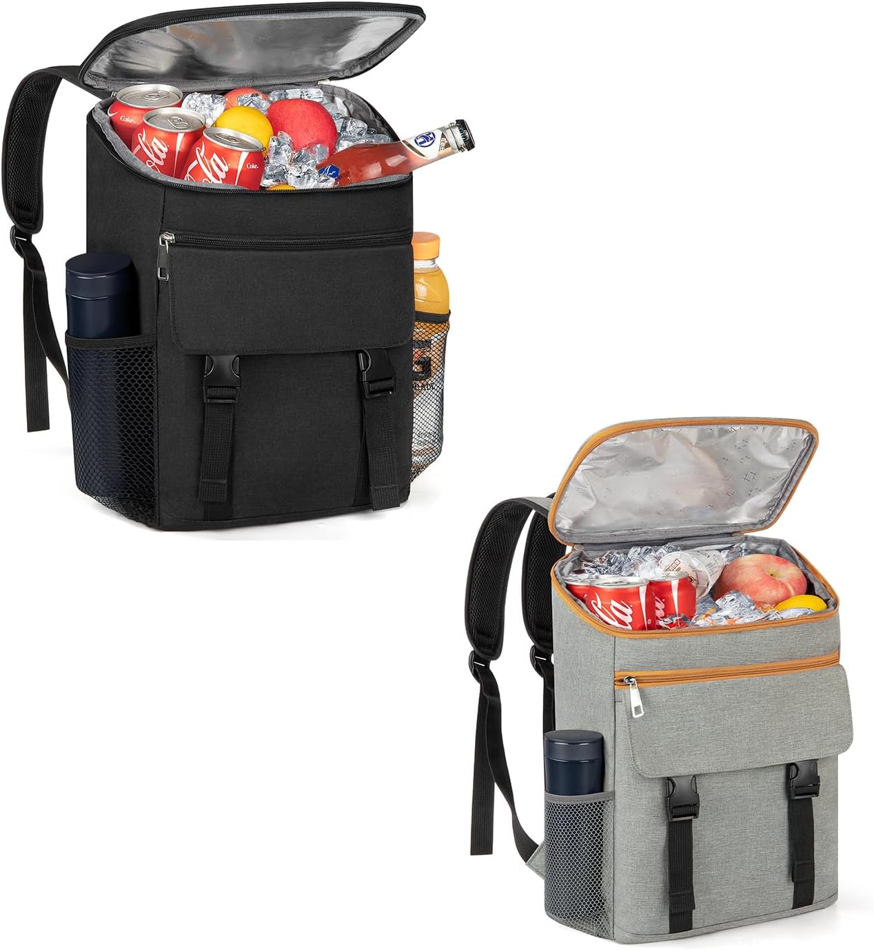 OCKLILY Backpack Cooler(Black and Grey)