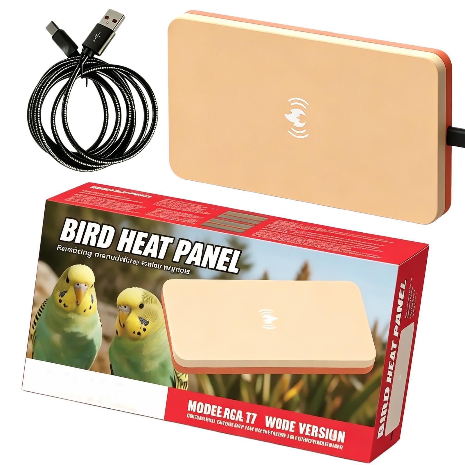 Chauffage pour cage oiseau Generico tapis chauffant USB 5W 18x10cm