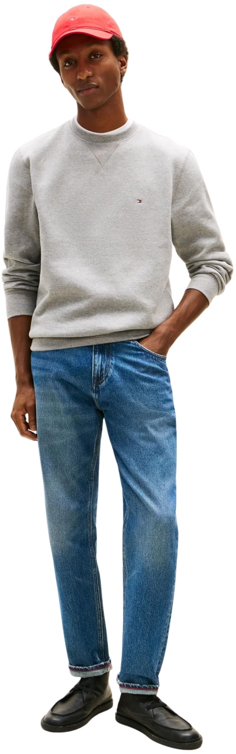 Tommy Hilfiger Herren Sweatshirt Essential Fleece Crew Neck Regular Fit