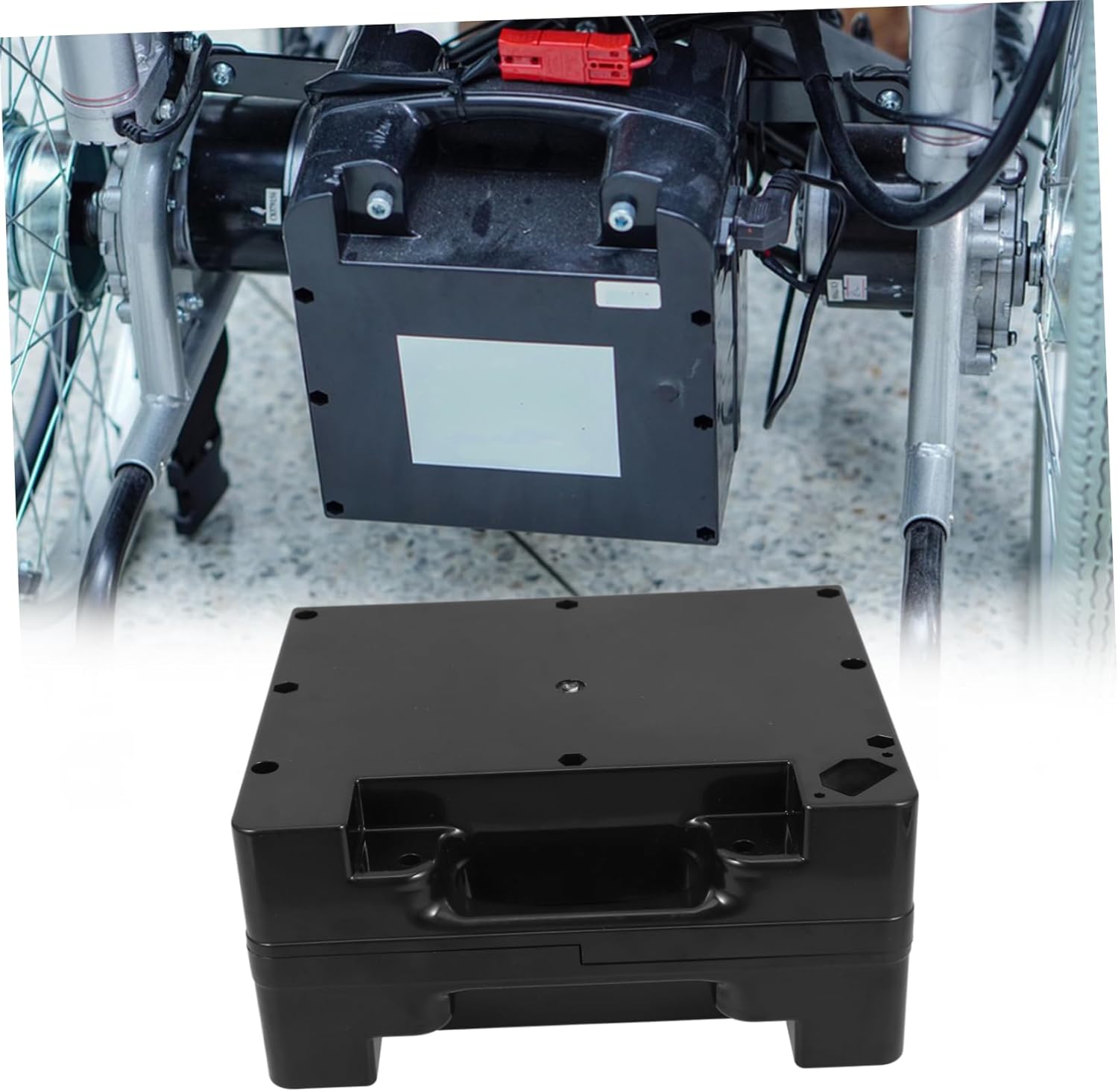 Lithium Battery Fireproof Box for Electric Wheelchair Battery Organizer Holder Wheelchair Accessory